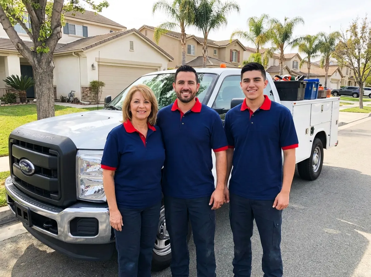 Nationwide Dumpster Rental garbage collection service team in Riverside, 25